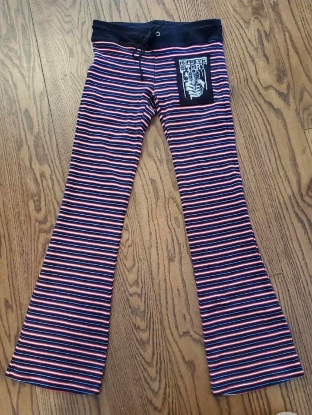 Vintage Lip Service Super Rare Distortion til Deafness Striped Punk Rock Pants